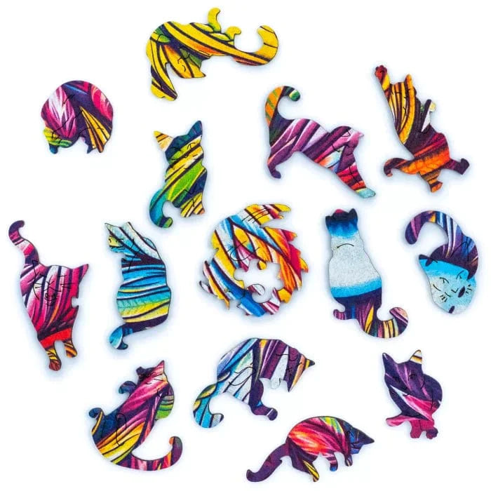 Unidragon-Impressive Cat Wooden Puzzle--Legacy Toys